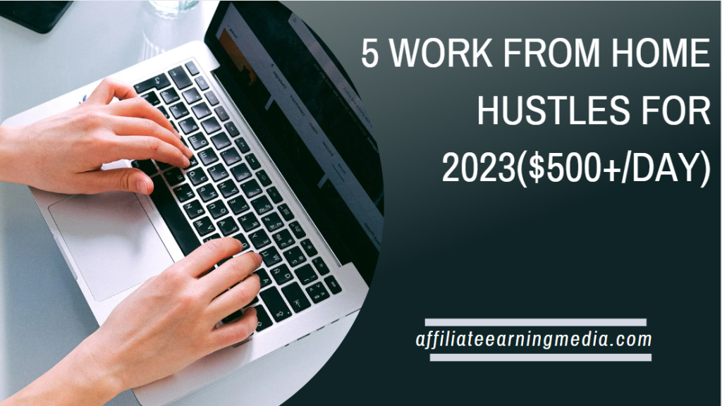 5 Work From Home Hustles For 2023($500+/day)