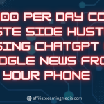 $1400 Per Day Copy Paste Side Hustle Using ChatGPT