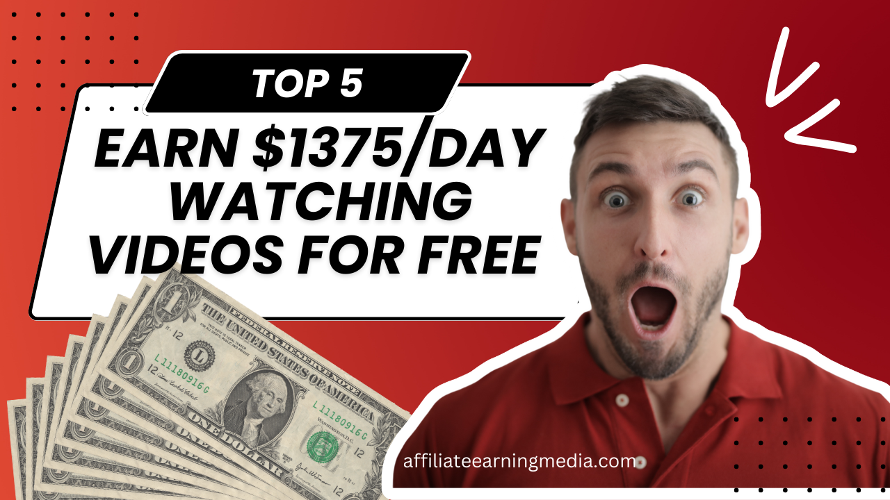 Earn $1375/Day WATCHING Videos FOR FREE