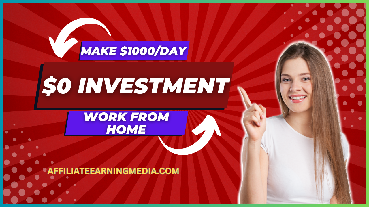 Make $1000/Day With $0 Investment | Make Money Online & Work From Home