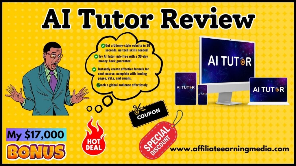 AI Tutor Review: Build Udemy-style sites, and AI-create courses!