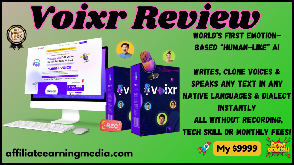Voixr Review - Instant HQ voiceovers. Any text, any language